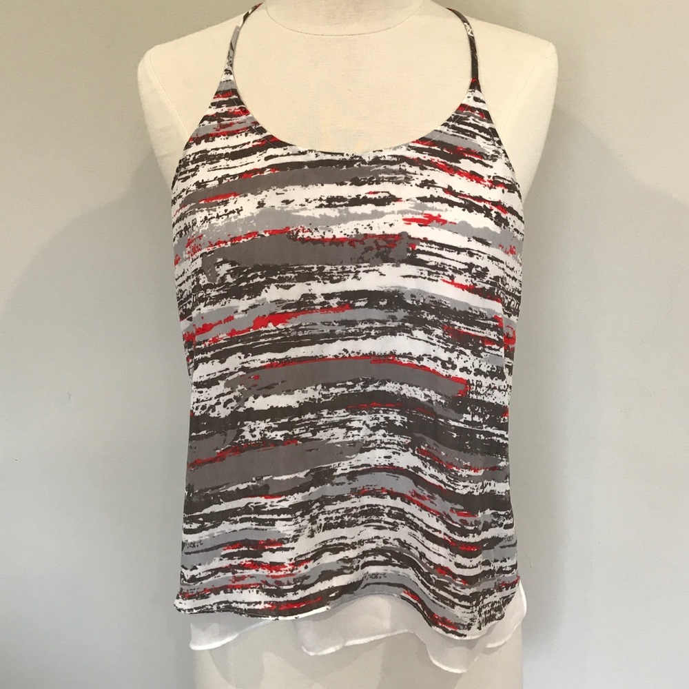 Trouve for Nordstrom Racerback Sheer Cami Too